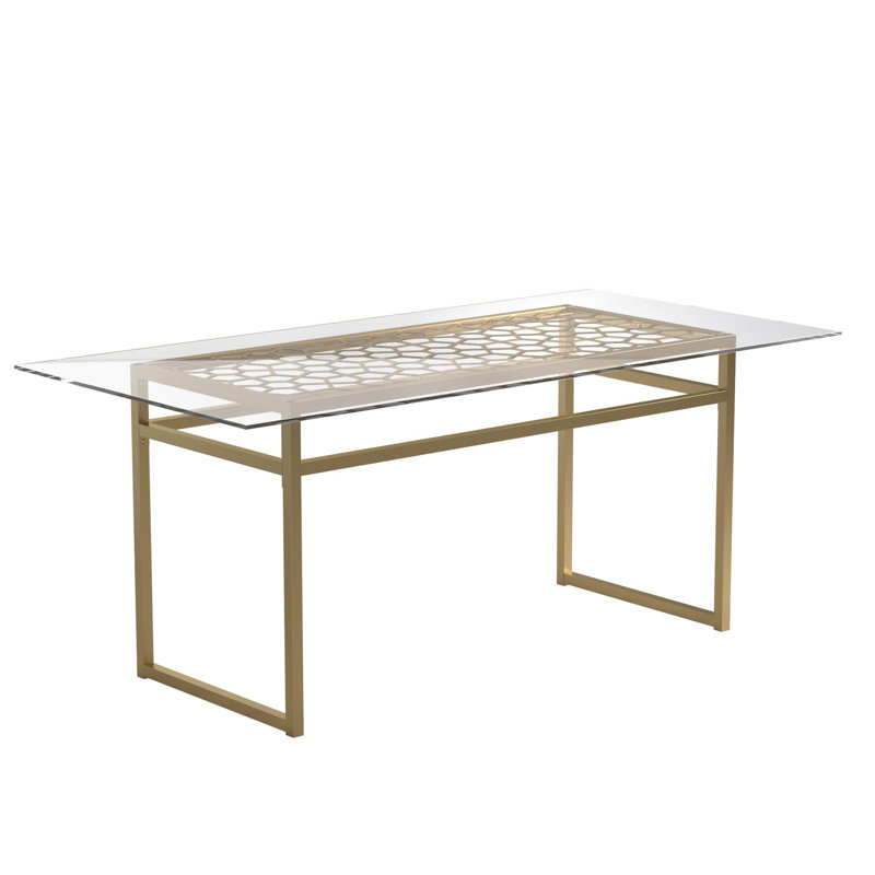 CosmoLiving by Cosmopolitan Juliette 36" Glass Top Dining Table Wayfair